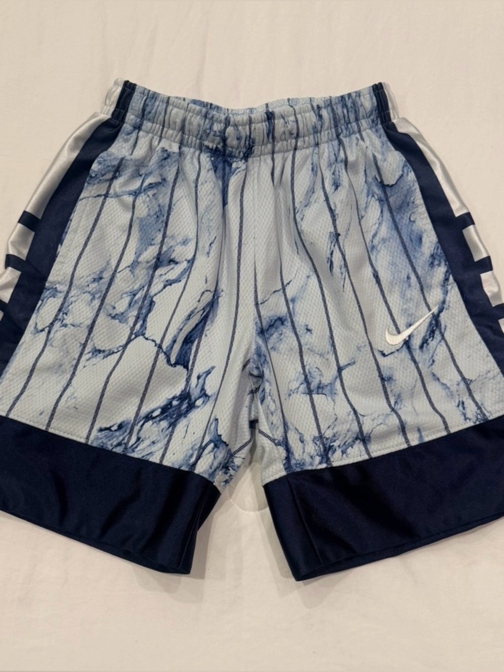 Nike kids Blue Marble Basketball Shorts
